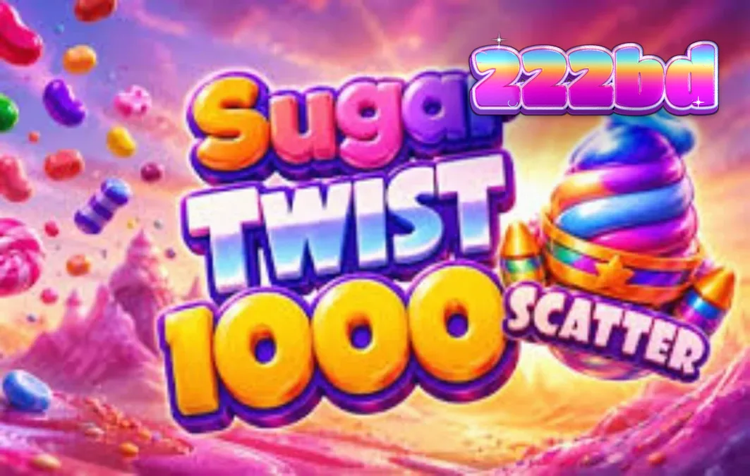 Sugar Twist 1000 স্লট গেমের রঙিন এবং মিষ্টি ক্যান্ডি-থিমযুক্ত ইন্টারফেস