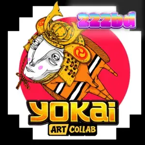 Yokai স্লট গেমের একটি দৃশ্য যেখানে জাপানি পৌরাণিক আবহে গেমের গ্রিড দেখানো হচ্ছে।